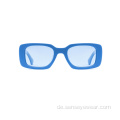 Fashion Design Square UV400 Polarisierte Acetat -Sonnenbrille